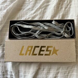 Golden Goose Silver Shoe Laces